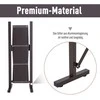 Ištraukiama Outsunny žirklinė tvorelė, 35–300 cm, idealiai tinka sodui, aliuminis, ruda, aukštis 103,5 cm