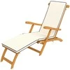 Outsunny sulankstomas medinis sodo krėslas su kojų atrama, čiužiniu, ergonomiškas gultas, atsparus oro sąlygoms kempingo krėslas, sodo kėdė iki 160 kg, skirta sodui, atostogoms, laukui, paplūdimiui, baseinui, tikmedis