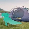 "Outsunny" sulankstomas sodo gultas su skaitymo langeliu, galvos pagalvėle, 5 padėčių reguliuojamu atlošu, oro sąlygoms atsparus kempingo gultas, maksimali apkrova 120 kg, skirtas sodui, paplūdimiui, baseinui, žalias