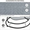 Supamasis gultas su pagalve iki 160 kg - Pilka 61 x 160 x 79 cm