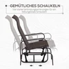 Outsunny Supamasis sodo krėslas 60x 75 x 104 cm
