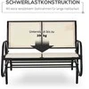 Outsunny Supamasis sodo suoliukas, kreminis 120 x 70 x 85 cm