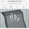 Outsunny Supamoji sodo kėdė, metalinė poilsio kėdė terasai ar balkonui 60x75x104cm