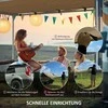 Outsunny Tentas karavanui, automobilinė stogo markizė - chaki 1,6 x 2,5 m
