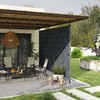 Outsunny markizė su alkūne, reguliuojamo aukščio, be gręžimo, atspari UV spinduliams, su sieniniu laikikliu, 350 cm pločio, terasai ir balkonui, tamsiai pilka