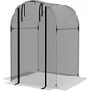 "Outsunny" tinklelis nuo vabzdžių sodo tinklelis durų apsauga nuo kenkėjų plieno rėmas HDPE juodas 1,2x1,2 m