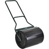 Outsunny vejos volas su U formos rankena, sodo volas, 40 cm skersmuo, 60 l vandens/smėlio talpa, metalinis, juodas, 57 x 40 x 123 cm