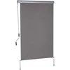 Outsunny Vertikali markizė, apsauga nuo vėjo, šoninis roletas - pilka 120 x 200 cm
