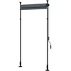 „Outsunny“ vertikali markizė su apsauga nuo saulės, balkono užuolaida 150 x 220–310 cm, balkono privatumo ekranas su rankena, atspari oro sąlygoms, poliesteris, tamsiai pilka