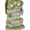"Outsunny" vėžlio skulptūrėlė su LED saulės šviesa, 36,5 cm lauko ornamentas vejai, sodui, kiemui