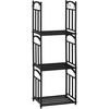 Malkų stovas, 3 lygių su 4 kabliais, juodas, 46 x 32 x 126 cm