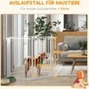 2 in 1 šuniukų aptvaras, 6 plokščių užtvara, laisvasis aptvaras