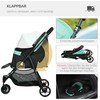 PawHut 2 in 1 vežimėlis šunims vežimėlis šunims su lietaus dangčiu sulankstomas šunims ir katėms iki 10 kg vežimėlis katėms su pagalvėlėmis tinkliniai langai durelės laikymo krepšys vežimėlis katėms vežimėlis vežimėlis žalias