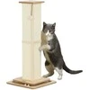 "PawHut 3-in-1" draskyklė, 87 cm draskyklė, sizalio draskyklė katėms su kamuoliuku, draskyklė katėms, kačių draskymo baldai, vidaus, ąžuolinė