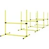 PawHut Agility kliūčių rinkinys, slalomo stulpai, šunų dresūros rinkinys, 4 x kliūtys, plastikas, geltona, 99x65x94cm | Aosom