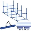 Pawhut Agility kliūčių rinkinys, slalomo lazdos, šunų dresavimo rinkinys, 4 x kliūtys, 99x65x94cm