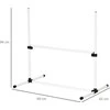 PawHut šunų dresūros rinkinys, agility kliūčių ruožas, slalomui, 4 kliūtys, plastikas, baltas, 99x65x94cm