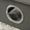 PawHut Cat Cave Jaukus namelis katėms su dvejomis durelėmis, pagalvėle, gultas katėms iki 5kg, poliesteris, pilkos spalvos