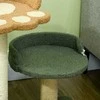 "PawHut" draskyklė 52 cm kačių draskyklė su 2 lygiais, žaidimų kamuoliukas, sizalis, skirta naudoti patalpose