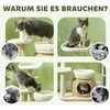 "PawHut" draskyklė 79 cm kačių medis su kačių urvu, lova, žaidimų kamuoliukais, kačių draskyklė su sizalio draskyklėmis, skirta katėms iki 5kg, kreminės baltos spalvos