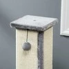 PawHut draskyklė 81 cm aukščio draskyklė iš sizalio su kamuoliuku, idealiai tinka katėms iki 5kg, skirta naudoti patalpose, pilkos ir kreminės spalvos
