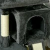 "PawHut" draskyklė 83 cm Maža kačių draskyklė su sizalio stulpeliais, kačių draskyklė, kačių laipiojimo medis, kačių medis, kačių baldų žaidimų medis mažoms katėms, tamsiai pilka