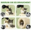 "PawHut" draskyklė 98 cm kačių medis su draskykle, tuneliu ir kamuoliuku, avies dizaino draskyklė katėms iki 5kg, šviesiai ruda