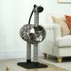 PawHut draskyklė katėms Zebra dizainas, laipiojimo tunelis, džiuto stulpai, juoda ir balta, 93 cm
