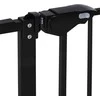 PawHut apsauginiai varteliai naminiams gyvūnėliams, be gręžimo, metalas/plastikas, juodi, 136,3 cm x 76,2 cm