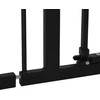 PawHut apsauginiai varteliai naminiams gyvūnėliams, be gręžimo, metalas/plastikas, juodi, 136,3 cm x 76,2 cm