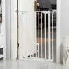 "PawHut" durų varteliai šunims ir kūdikiams, be gręžimo, su automatiniu uždarymu, 74-80 cm, apsauga nuo laiptų