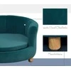 Pawhut Elegantiška sofa šunims su minkštu užvalkalu ir medinėmis kojomis, 65x64x37cm