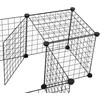 PawHut aptvaras smulkiems gyvūnams, metalinis tinklinis, lankstus, juodas, 106x73x36cm