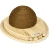 PawHut Interaktyvus žaislas katėms "2-in-1" su draskymo lenta ir kamuoliukų taku, džiutas, pušies mediena, gamta+kava, 39,5x32,5x14,5 cm
