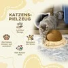 PawHut Interaktyvus žaislas katėms "2-in-1" su draskymo lenta ir kamuoliukų taku, džiutas, pušies mediena, gamta+kava, 39,5x32,5x14,5 cm