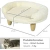Pawhut Jauki naminių gyvūnėlių sofa, augintių guolis 47x40x20cm