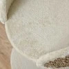 PawHut mažas draskyklė katėms, 49 cm, draskyklė su žaisliuku, gultu, laipynė katėms iki 4kg, baldai katėms, džiutas, kavos spalvos