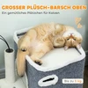 PawHut kačių draskyklė, viršutinė gulėjimo vieta, 2 aukštų namelis, sizalio stulpeliai, pilka