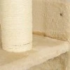 "PawHut" kačių laipiojimo sienelių rinkinys, 3 dalių kačių baldų rinkinys su draskymo lenta, šokinėjimo lentomis, draskykle, žaidimų kamuoliuku, skirtas katėms iki 5kg, sizalis, smėlio spalvos
