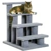 Pawhut Laipteliai augintiniams 4 pakopos - pilkos spalvos 63.5x43x60cm