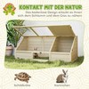 PawHut Lauko vėžlių namelis, aptvaras be dugno, lengvai atidaromas, natūralus