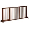 Pawhut Medinė laisvai pastatoma apsauginė tvorelė augintiniams 113-166x36x71cm