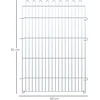PawHut aptvaras šuniukams, 8 dalių maniežas ir voljeras, 63x91 cm, saugus ir stabilus