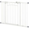 Pawhut Metaliniai apsauginiai varteliia, automatiškai užsidarančios durelės, 74-100 cm, be gręžimo
