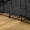 PawHut šunų dėžė, transportavimo dėžė, smulkių gyvūnų narvas, šunų narvas, transportavimo narvas, sulankstomas, metalinis, juodas, 76x46x52 cm