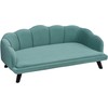 Pawhut Paaukštintas šuns guolis, augintių sofa - žalia, 98,5x60,5x35,5 cm