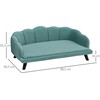 Pawhut Paaukštintas šuns guolis, augintių sofa - žalia, 98,5x60,5x35,5 cm