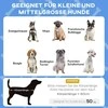 Pakelta šunų lova PawHut su stogeliu, augintinių lova, lauko gultas šunims su stogu, kvėpuojanti, mažiems ir vidutiniams šunims, tamsiai mėlyna, Oksfordo audinys, 76 x 61 x 69,5 cm