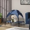 PawHut Pet Bed Lauko baldakimas Padidintas tinklelis UV apsauga Tamsiai mėlyna Vidutinio dydžio šunys