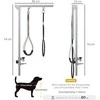 "PawHut Pet Grooming Arm" sulankstoma šukavimo ranka su spaustuvu, reguliuojama šuns šukavimo stalo ranka su laikikliu, skirta vidutinio dydžio šunims